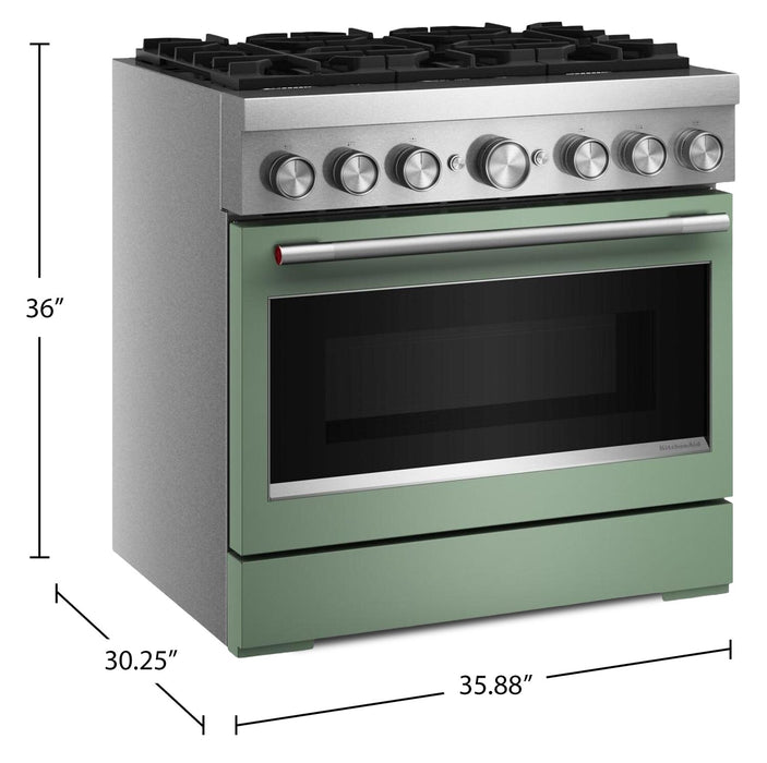 Cuisinière hybride KitchenAid de 5,1 pi3 avec friture à air sans préchauffage - cardamome - KFDS936SDC
