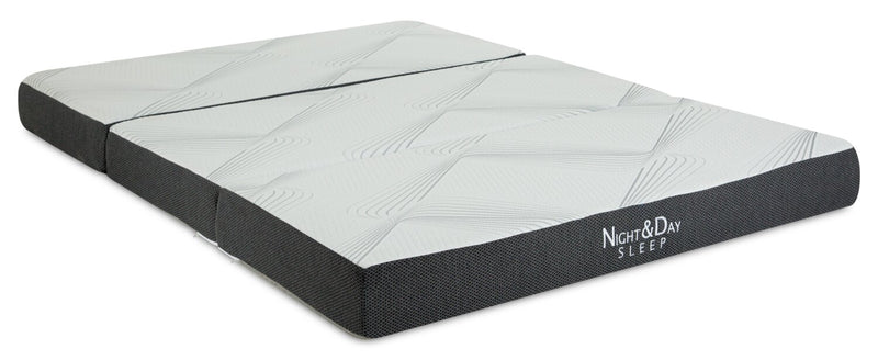 Matelas pliable en trois Parker en mousse à mémoire de forme - format grand lit