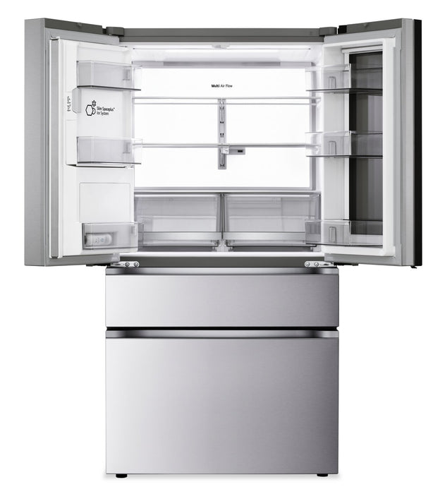 Réfrigérateur à 4 portes LG de 29 pi3 et de 36 po de profondeur standard MAXMC à portes françaises avec InstaViewMD - LF29S9775S