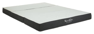 Matelas pliable en trois Parker en mousse à mémoire de forme avec ressorts ensachés - format grand lit