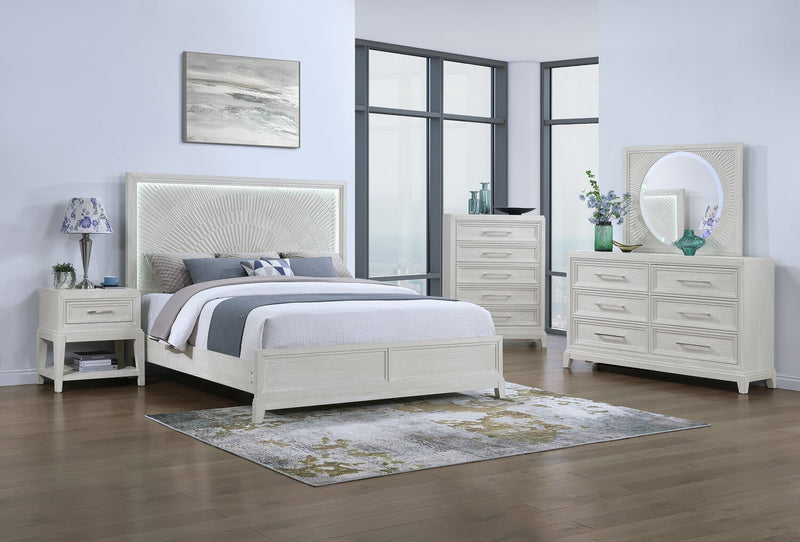 Commode verticale Vida de 38 po (L) x 52 po (H) à 5 tiroirs pour la chambre à coucher - sable