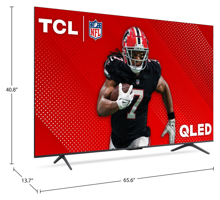 Téléviseur intelligent QLED TCL Q65 UHD 4K de 75 po avec Google TVMC (75Q651G-CA)
