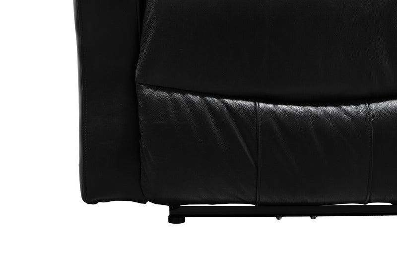 Fauteuil coulissant et inclinable Ellis 32 po de en similicuir - noir