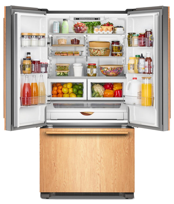 Réfrigérateur KitchenAid de 22 pi³ à portes françaises - panneau personnalisable - KRFC136TPA