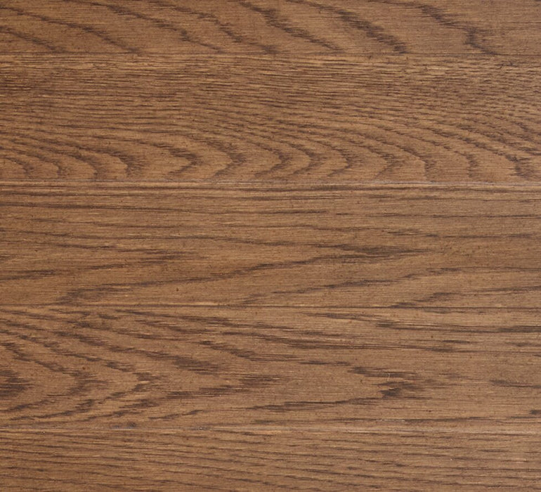 Table à café ronde Gordon de 38 po en bois massif - brune