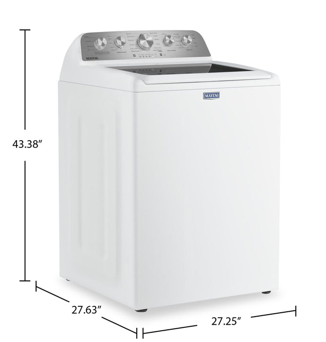 Laveuse Maytag à chargement par le haut de 5,4 pi3 avec agitateur et option Animal Pet Pro - blanche - MTW5605RW