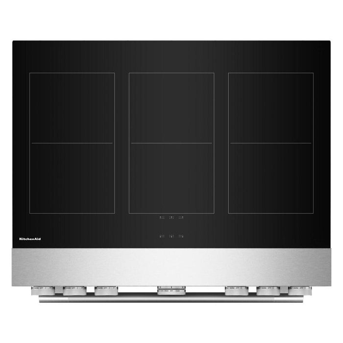 Cuisinière à induction KitchenAid de 5,1 pi3 et de 36 po avec friture à air sans préchauffage - acier inoxydable - KFIS936SSS