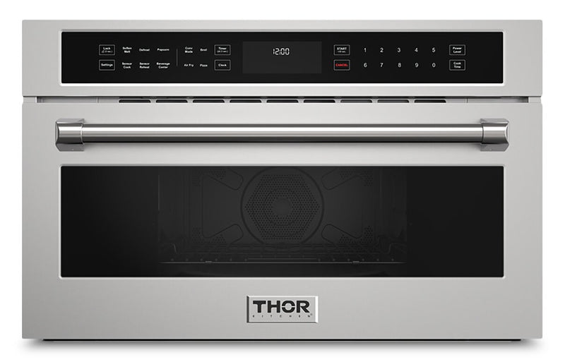 Four à micro-ondes professionnel encastré Thor Kitchen de 1,6 pi3 avec friture à air - acier inoxydable - TMO30H
