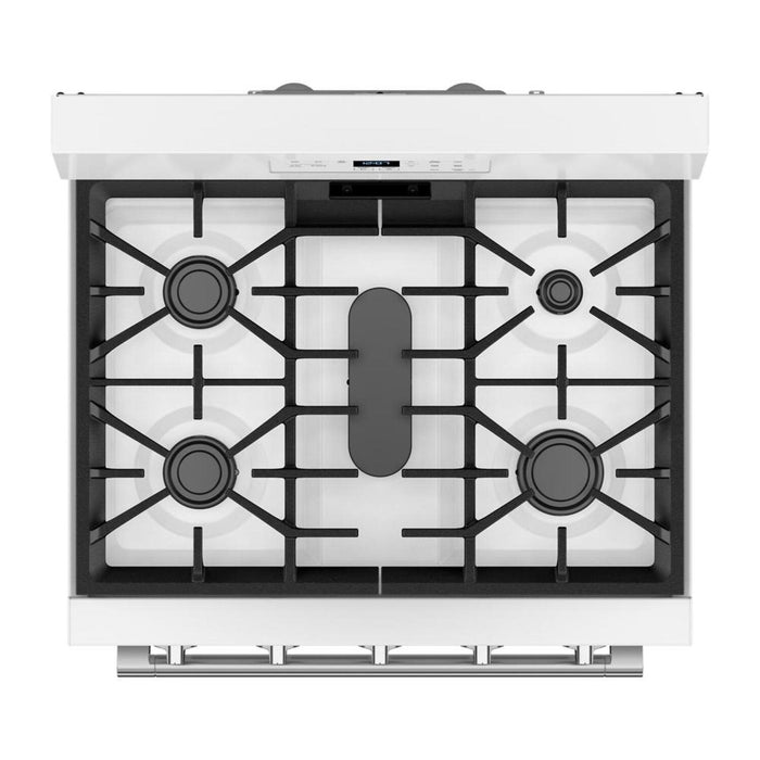 Cuisinière à gaz Maytag de 5 pi3 à convection avec friture à air sans préchauffage - blanche - MFGS6030RW