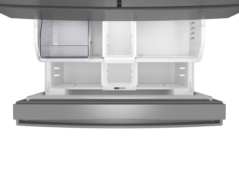 Réfrigérateur Whirlpool de 30 pi3 et de 36 po à portes françaises - acier inoxydable résistant aux traces de doigts - WRMF3336SZ