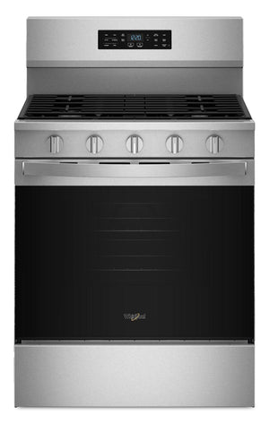 Cuisinière à gaz Whirlpool de 5,0 pi3 avec cuisson à air – acier inoxydable résistant aux traces de doigts - WFGS5730SZ