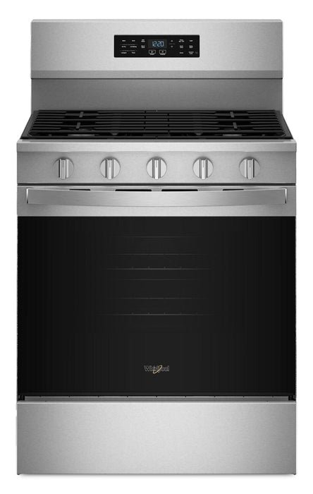 Cuisinière à gaz Whirlpool de 5,0 pi3 avec cuisson à air – acier inoxydable résistant aux traces de doigts - WFGS5730SZ