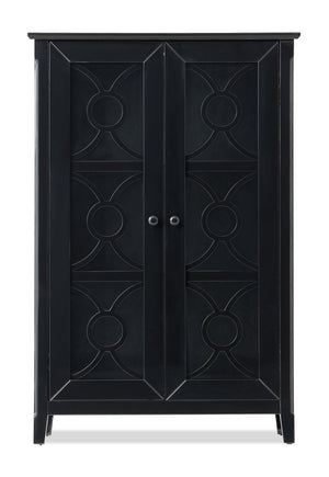Armoire décorative Stella de 31,5 po - noire