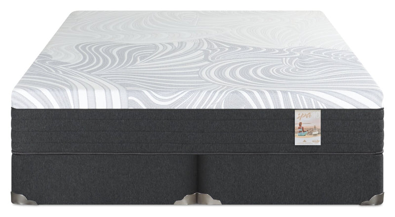 Ensemble matelas ferme à plateau-coussin dans une boîte Spa 10 de Springwall pour très grand lit