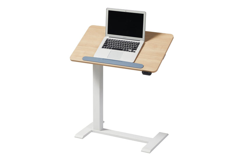 Bureau portatif Aaron de 26,77 po à hauteur réglable avec dessus relevable – chêne