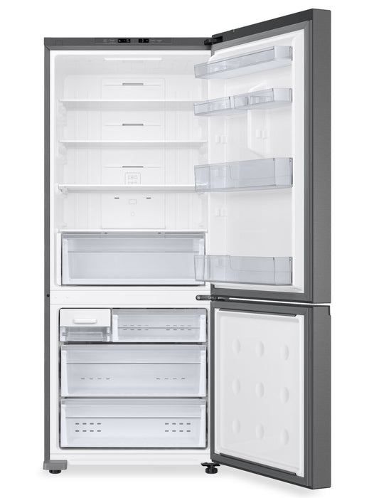 Réfrigérateur Samsung de 15 pi3 et de 28 po de profondeur comptoir à congélateur inférieur - argenté - RB15DG6000SRAA