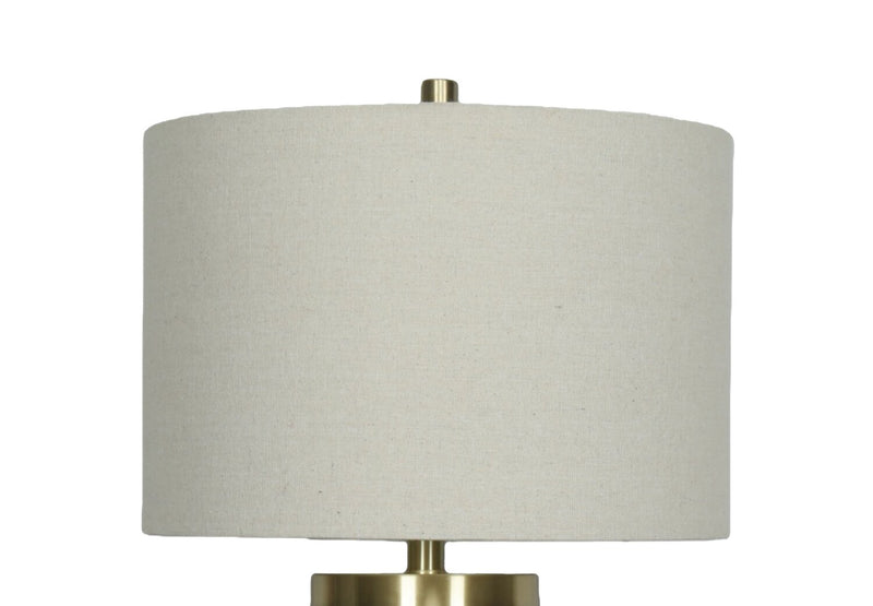 Lampe de table Gwen de 14 po avec abat-jour en lin - noire
