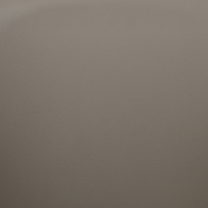 Tabouret Nash de hauteur comptoir en tissu de cuir végétalien et en métal avec siège pivotant - taupe