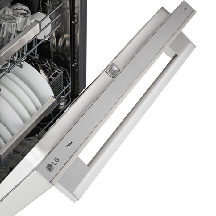  Lave-vaisselle encastré LG à 42 dBA de 24 po avec commandes sur le dessus et QuadWashMD Pro - acier inoxydable - LDNTH753S