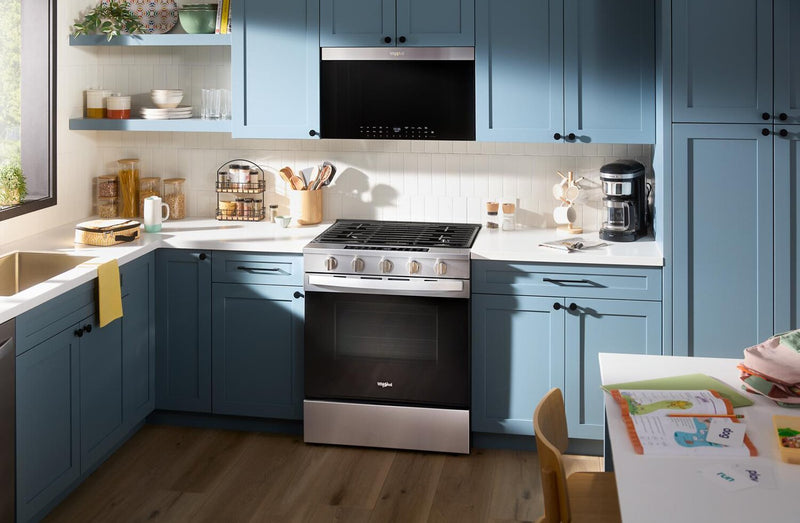 Cuisinière à gaz Whirlpool de 5 pi3 avec friture à air et brûleur SpeedHeatMC - acier inoxydable - WSGS7530RZ