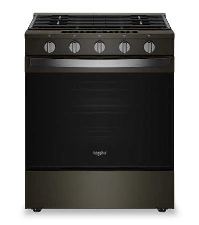 Whirlpool 5 Cu. Ft. Gas Range with Air Fry and WipeClean™ Coating - Black Stainless Steel - WSGS7530RV | Cuisinière à gaz Whirlpool de 5 pi3 avec friture à air et revêtement WipeCleanMC - acier inoxydable noir - WSGS7530RV | WSGS753V