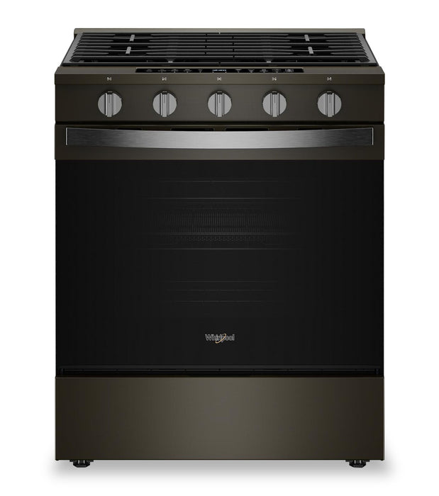 Cuisinière à gaz Whirlpool de 5 pi3 avec friture à air et revêtement WipeCleanMC - acier inoxydable noir - WSGS7530RV