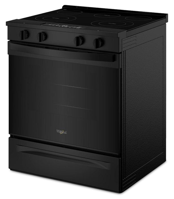 Cuisinière intelligente électrique Whirlpool de 5,3 pi3 et de 30 po avec mode sans préchauffage - noire - YWSES3330TB