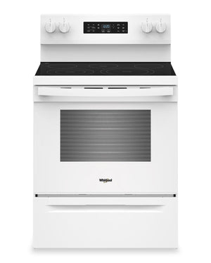 Cuisinière électrique Whirlpool de 5,3 pi3 avec cuisson à air – blanche - YWFES5730SW