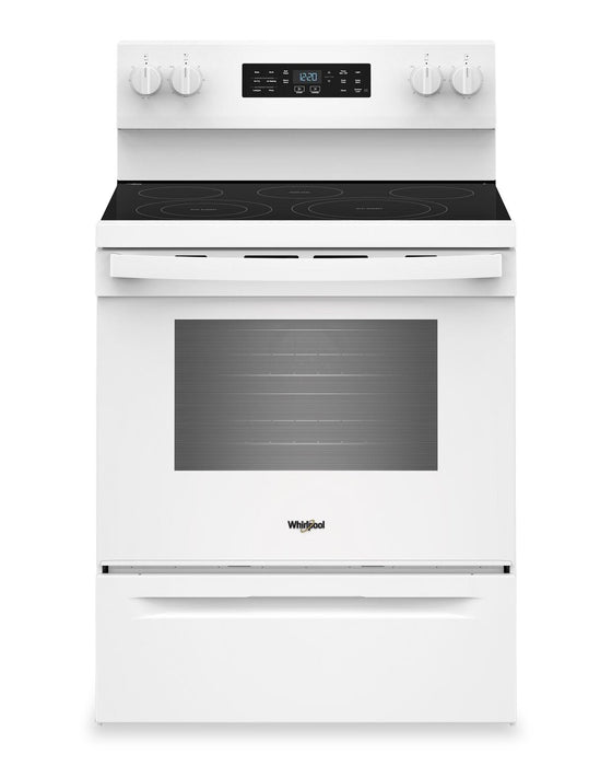 Cuisinière électrique Whirlpool de 5,3 pi3 avec cuisson à air – blanche - YWFES5730SW