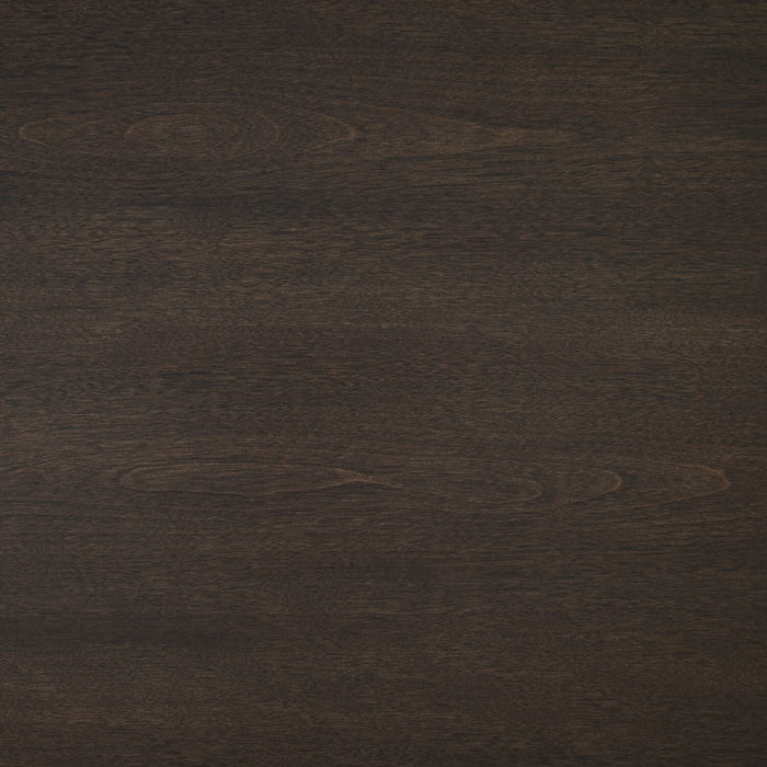 Table à café ronde moderne Neeva de 36 po - bouleau brun foncé