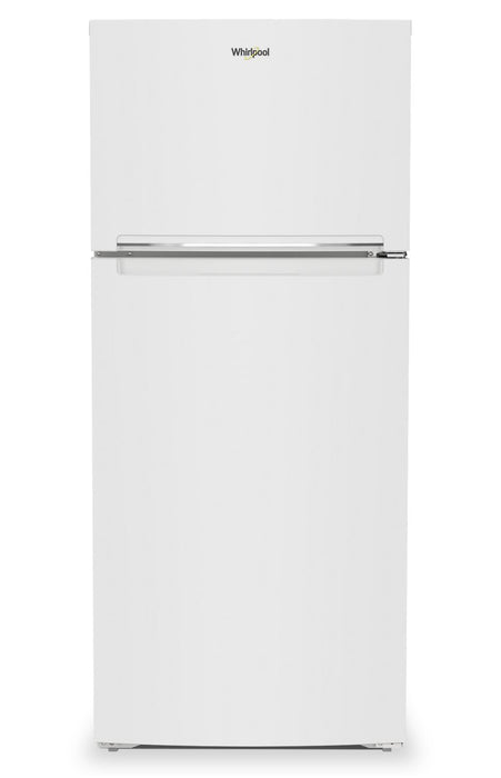 Réfrigérateur Whirlpool de 16,3 pi³ et de 28 po à congélateur supérieur - blanc - WRTX5328PW