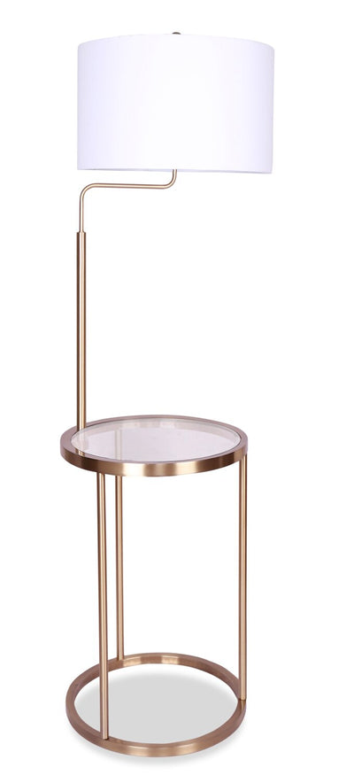 Mabel 57" Brass Metal Floor Lamp  | Lampe à pied Mabel de 57 po en métal laiton  | MABELTFL