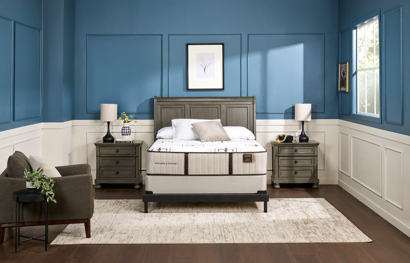 Ensemble matelas ferme luxueux à plateau régulier Allianz de Stearns & Foster pour lit double