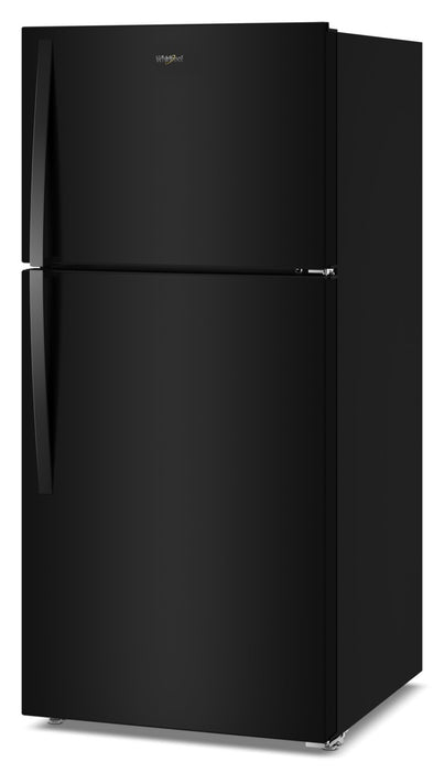 Réfrigérateur Whirlpool de 19 pi³ et de 29,5 po à congélateur supérieur avec refroidissement à couverture totale - noir - WRTX7419SB