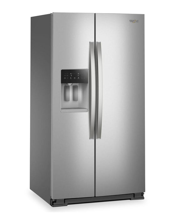 Réfrigérateur Whirlpool de 28,7 pi³ et de 36 po à compartiments juxtaposés - acier inoxydable résistant aux traces de doigts - WRSF6536RZ