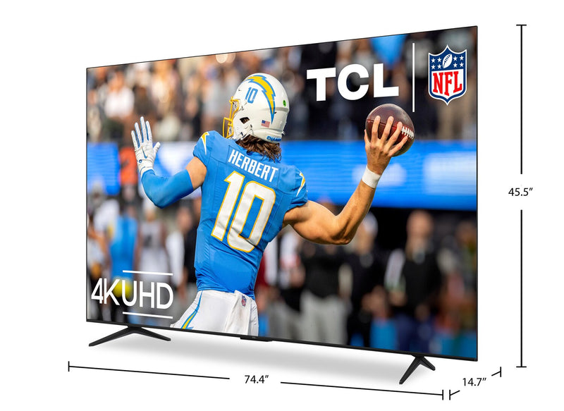 Téléviseur intelligent DEL TCL S551G UHD 4K de 85 po avec Google TVMC (85S551G-CA)