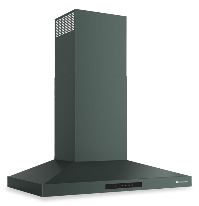 Hotte de cuisinière murale KitchenAid de 36 po de style auvent à 4 vitesses - genévrier - KVWC736SJP