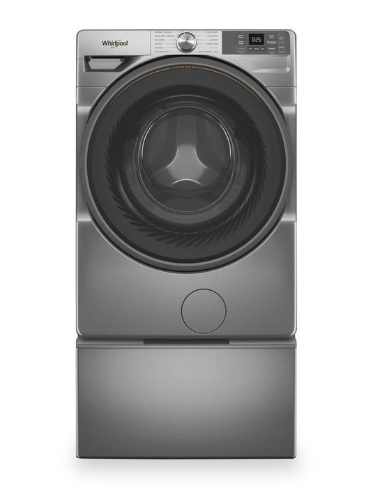 Laveuse intelligente Whirlpool à chargement frontal de 5,2 pi³ avec système de ventilation FreshFlowMC - argenté radieux - WFW5720RR