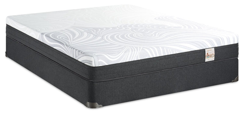 Ensemble matelas ferme à plateau-coussin dans une boîte Spa 8 de Springwall pour lit simple