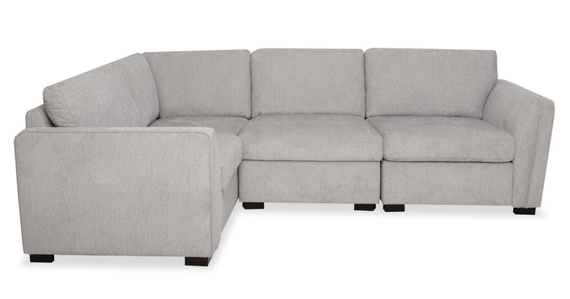Sofa sectionnel Vault 4 pièces avec 3 fauteuils de rangement - gris