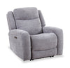 Fauteuil à inclinaison électrique Atlantis de 38 po en tissu avec port USB - gris tourterelle