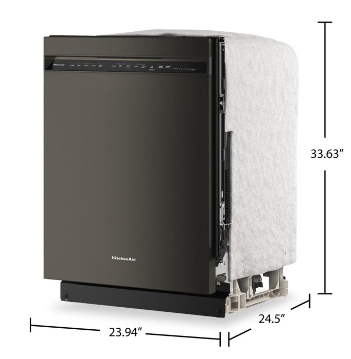 Lave-vaisselle KitchenAid de 24 po et de 44 dBA avec troisième panier 360° Max JetsMC - minerai noir - KDFS424SBE
