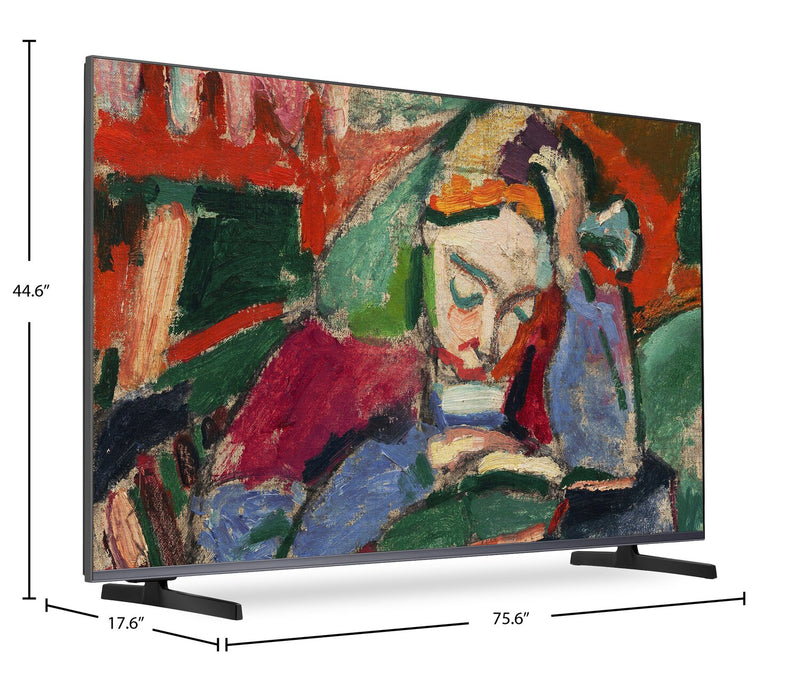 Téléviseur intelligent QLED HISENSE QD6QF CanvasTVMC UHD 4K de 85 po avec Google TVMC (85S7N) - modèle 2024