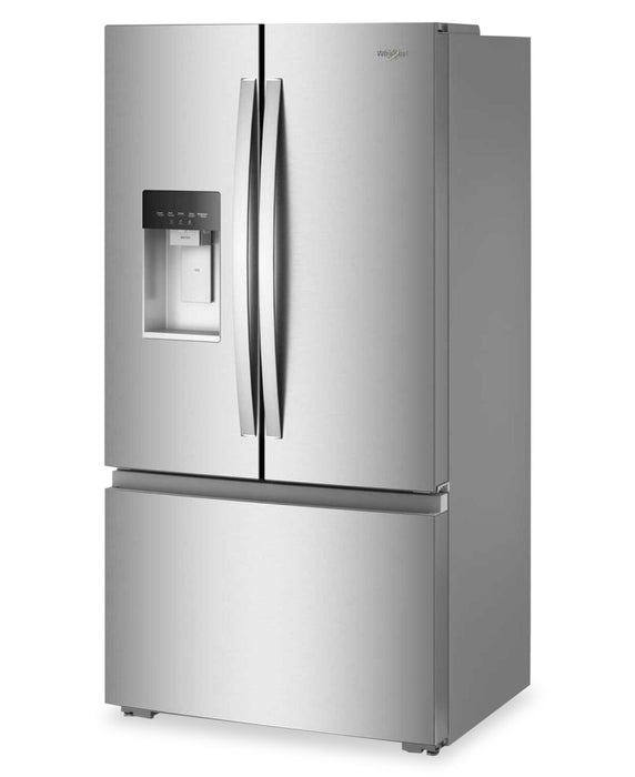 Réfrigérateur Whirlpool de 23,4 pi3 et de 36 po à portes françaises - acier inoxydable résistant aux traces de doigts - WRFC5036RZ