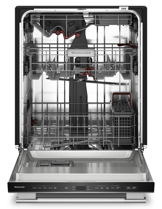 Lave-vaisselle KitchenAid de 24 po et de 44 dBA avec troisième panier 360° Max JetsMC - acier inoxydable PrintShieldMC - KDTS424SPS 