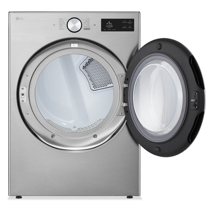 Sécheuse électrique intelligente LG à chargement frontal de 7,4 pi3 avec AI Sensor DryMC - acier graphite -  DLEX5800V