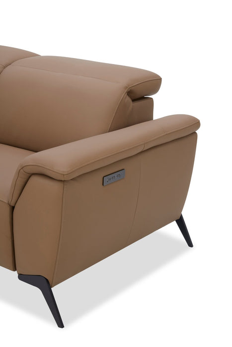  Sofa sectionnel de gauche à inclinaison électrique Valencia 5 pièces - Blanca Macha