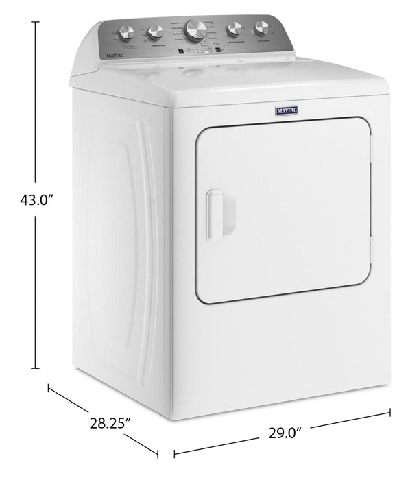 Sécheuse à gaz Maytag de 9,0 pi3 avec fonction Extra Power - blanche - MGD5030MW