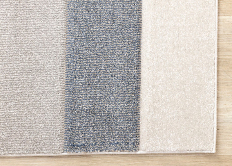 Carpette Farrah gris et bleu - 7 pi 10 po x 10 pi 6 po