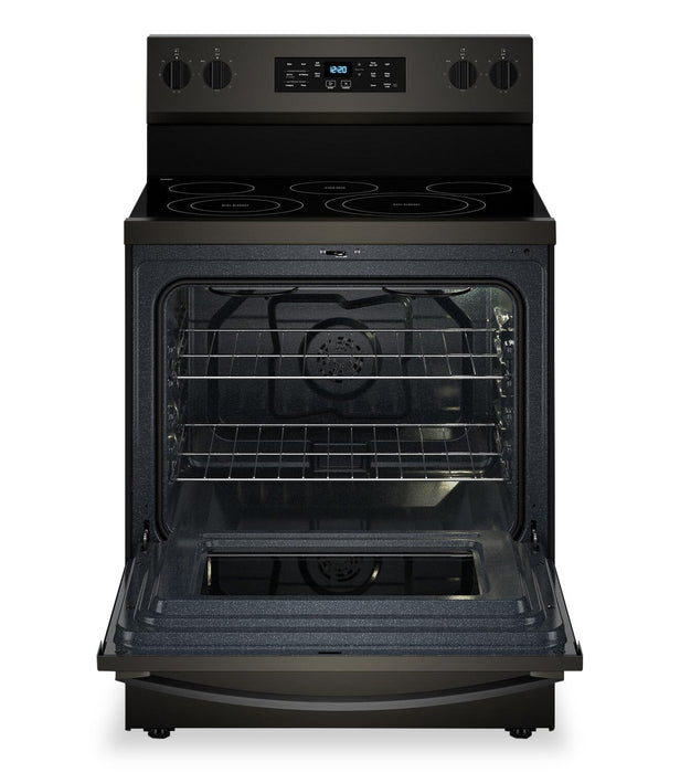 Cuisinière électrique Whirlpool de 5,3 pi3 avec friture à air sans préchauffage - acier inoxydable noir - YWFES5030RV 